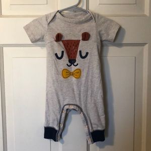 Snap crotch short sleeve onesie
